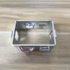 Accesorios para barandillas de equipos industriales, Mallas de aislamiento para talleres de almacén, Clips para vallas, Conectores galvanizados para tubo cuadrado de 60