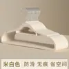 Organizador de almacenamiento de perchas flocadas para el hogar, dormitorio, percha antideslizante estilo japonés para estudiantes