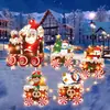 Nuevo letrero de suelo navideño con diseño de cachorro Grinch, letrero impermeable para césped de fiesta al aire libre, jardín
