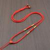 Pingente de jade tecido à mão cordão pingente de jade corda ágata cera de abelha pingente corda corda de halter de jade para homens e mulheres