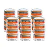 Nueva rasuradora manual para hombre de cinco capas, color naranja, con mango metálico mate y cabezal de cuchilla multicapa de acero inoxidable