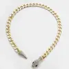 Pulseira Colar Mesmo Estilo Louis Europeu e Americano Alta Qualidade Estiloso Moda Exagerado Animal Cobra Colar Metal Pesado Exportação
