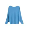 La nueva colección de otoño/invierno más vendida de Amazon: un elegante suéter de punto para mujer con escote asimétrico de un hombro y mangas murciélago