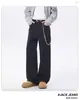 Ropa para Hombre Maple House / Colección Otoño 2026 Marca Americana de Moda, Jeans Lavados Resistentes de Corte Recto Suelto Estilo Básico Elegante para Hombre