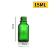 Botellas de Aceite Esencial a Prueba de Luz de Color Transfronterizas, Botellas Dispensadoras de Vidrio con Gotero de Goma, Botellas de Líquido de Esencia, Personalización al por Mayor de Fábrica