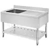 Bacia de Lavar Integrada de Aço Inoxidável Expansível Bacia de Lavar à Prova de Vazamento Bacia de Lavar de Cozinha Bacia de Legumes para Hotel Superfície Expansível