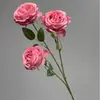Flores artificiales de rosa multicapa transfronterizas, utilizadas para decoraciones de salones de bodas, arreglos florales para lugares de boda y venta al por mayor de flores de seda