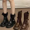 Botas Martin convertibles de dos vías para mujer, nueva colección otoño/invierno 2026, botines retro de estilo británico hasta la pantorrilla, botines de motocicleta con suela gruesa
