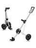 Carro de Golf Plegable de Dos Ruedas de Aleación de Aluminio, Carro Esférico con Freno de Pie, Carro Ultraligero de Empuje Manual, Accesorios de Golf