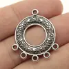 29x25mm 1,7g Prata Antiga Acessórios para Joias DIY Vendido Quente Conectores de Argola Redonda para Brincos
