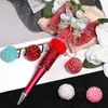 Personalizado de Fábrica Colorido Bolas de Diamante de Resina Pesadas con Cuentas Moda Cuentas Sueltas Pulsera DIY Llavero Accesorios de Joyería