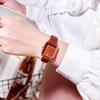 Gedi 2023 simple moda elegante para ir al trabajo cuadrado cuarzo reloj estudiante casual diario correa Reloj de Mujer