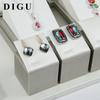 Estante de exhibición de joyas de cuero sintético Degu para anillos, collares, pendientes y pulseras, accesorios de exhibición de joyas, accesorios de exhibición de mostrador