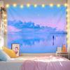 Escenario de Atardecer Estilo Ins Tela de Fondo Tapiz Colgante Decoración Casa de Alquiler Habitación de Renovación Cabecera de Dormitorio Tela Colgante de Fondo