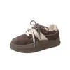 Piel Genuina Más Vendidos Con Cordones Suela Gruesa Zapatos de Entrenamiento Alemanes Zapatos de Mujer 2026 Otoño/Invierno Nuevos Versátiles Deportivos Casuales Zapatos de Pan
