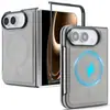 Adequado para iPhone Duo: Capa flip, dobrável, carregamento sem fio, compatível com MagSafe, suporte para carro, capa protetora magnética