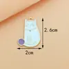 Fabricante de Acessórios para Joias DIY de Liga de Animal em Estoque, Joias DIY Feitas à Mão Estilo Cartoon, Acessórios para Joias DIY com Gotejamento de Óleo