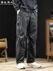 Calça Cargo Masculina Outono Estilosa e Moderna, Corte Reto Solto, Multi-Bolsos, Cordão, Calça Longa Casual, Versátil, Novo Modelo 2026