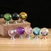 Bola de Cristal de Burbuja de Color de Agujero Único Mango Geométrico Minimalista Moderno de Cristal Artificial Ferretería para Muebles Accesorios Decorativos