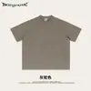 Camiseta de Verano 2025 Marca Europea y Americana de Moda Ins para Exteriores Fresca Cuello Redondo Color Sólido Manga Corta Fresca Antibacteriana Personalizada para Hombres y Mujeres