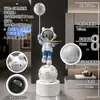Proyección de cielo estrellado astronauta decoración de sala de estar, gran mueble de TV de pie adorno, regalo de inauguración de casa nueva
