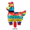 Fiesta Nuevo Llegado Boda Cumpleaños Decoración Mono Gato Lechero Serie de Globos de Película de Aluminio Cabeza de Animal Mini