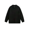 Yidao Roupas Vintage 2026 Outono Novo Suéter Pulôver Vintage com Meio Zíper para Homens, Estilo Japonês Simples Tricô de Cor Sólida