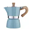 Cafetera Seiko Cafetera Moka Cafetera de Mano para el Hogar de Aluminio Clásico Espresso Café Molido a Mano Estilo Americano
