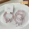 Goma para el Cabello Nudo de Perla Color Caramelo Estilo Coreano Alta Elasticidad No Daña el Cabello Goma Elástica Elegante Sencilla Goma para el Cabello Accesorios para el Cabello de Mujer