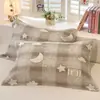 Par de Paños de Almohada de Gasa de Algodón Puro Paquete Extra Grande Extra Grueso Todo Algodón Jacquard Almohadilla Anti-Grasa para la Cabeza Almohada Individual