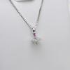 Pingente de Prata S925 Cabeça Baotou 9-12 Colar Feminino Corrente Clavicular Pingente de Pérola Suporte Vazio Acessórios de Joalheria DIY Coreano 765