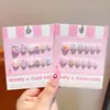 Uñas Portátiles para Niños, Pegatinas de Uñas Dulces y Lindas para Niñas Pequeñas, Decoración Estéreo, Regalo de Arte de Uñas de Princesa para Niñas