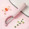 Pelador de frutas, raspador de frutas específico para cocina, pelador doméstico de zanahorias y patatas, cuchillo pelador multifuncional
