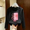 Camiseta de Manga Larga para Niña para Primavera y Otoño 2026 Estilo Nuevo Camiseta Básica Transpirable de Algodón Puro para Niños Top de Primavera y Otoño para Niña