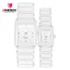 Reloj para Pareja al por Mayor Reloj Dawn Punto Cuadrado Reloj de Cuarzo 104A Reloj para Mujer Hombre Fabricantes de Relojes