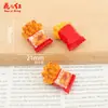 Tiras de Frango Picante Desossadas Acessórios de Resina DIY para Artesanato, Pingentes de Presilha com Gotejamento de Óleo, Chaveiros, Capas de Celular