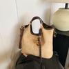 Bolsa de grande capacidade para comércio exterior feminina outono e inverno retrô 2024 nova bolsa casual multifuncional bolsa transversal bolsa de trabalho para deslocamento