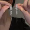 Pendientes Largos con Borlas Estilo Lujo Coreano 925 para Mujer, Aretes de Tachuela Personalidad de Moda Estilo Ins, Nuevo Modelo 2026