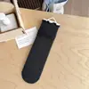 26 pares de meias para outono e inverno, retrô, absorventes de suor, respiráveis, meias de cano médio, cor sólida, versáteis, estilo ins, meias largas, meias de cano médio sem costura