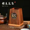 Porta Plumas Creativo de Madera Maciza Adornos de Escritorio Personalizados Nogal Negro Regalos para Eventos Souvenirs Culturales y Creativos Ogo Personalizado