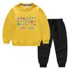 Ropa para Niños Transfronteriza Nueva de Primavera y Otoño Dibujos Animados Conjunto de Dos Piezas Ropa de Algodón para Bebé de Manga Larga