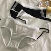 Ropa interior de algodón para mujer fresca dulce estilo deportivo algodón entrepierna japonesa cintura media estudiante niña calzones cómodos