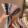 Diadema para Mujer con un Toque de Lujo de Alta Gama, Nuevo Modelo 2025 para Uso Diario, Diadema Esponjosa de Corona Alta con Dientes Antideslizantes