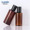Xumin Materiales de Empaque Cosmético Botella de PET con Tapa de Rosca y Hombro Inclinado 100ml Botella de Agua Cosmética 150ml Botella para Tónico