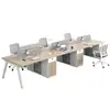 Mesa de conferencias de oficina estaciones de trabajo para personal de oficina escritorios de oficina mamparas de oficina simples y modernas estaciones de trabajo escritorios para computadora