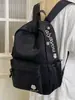 Letras Bordadas Atmosféricas, Estilo Coreano, Versátil, Casual, Mochila Simple, Mochila de Diseño Nicho, Bolso Escolar para Estudiantes