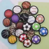 Llaveros creativos de cuero PU multicolor para baloncesto, fútbol, béisbol, tenis, colgantes de llave deportivos al por mayor