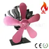 2021 Ventilador de Lareira a Lenha com 5 Lâminas para Circulação de Calor Fabricante Atacado E-commerce Transfronteiriço Ventilador de Lareira Movido a Calor