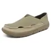 [Mesmo Estilo das Grandes Marcas] Sapatos Casuais Masculinos 2026 Mais Vendidos Sapatos Masculinos Slip-On de Couro Vazado Sapatos Masculinos de Solado Macio para o Verão