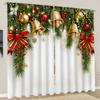 2PCS Curtain Factory 3D Digital Printing Cross-border Amazon Curtain Hot Selling Flower